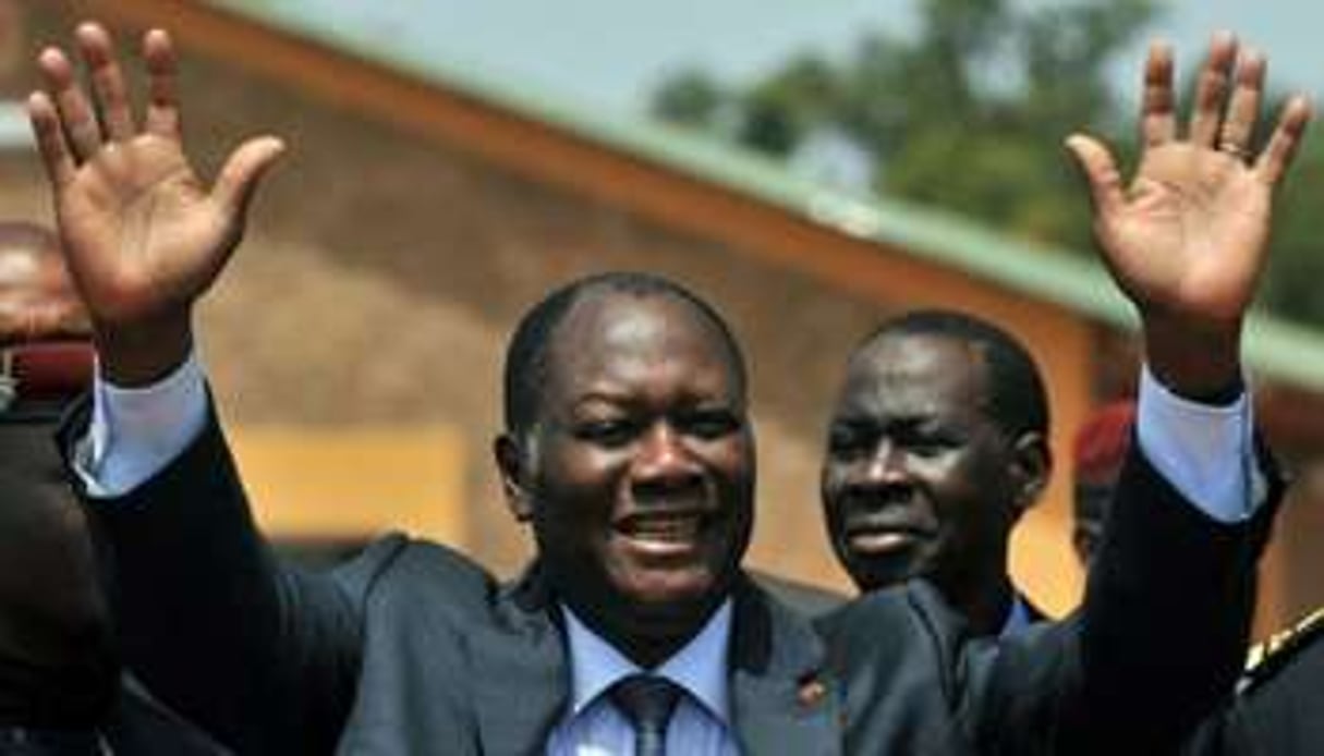 Alassane Ouattara, le nouveau président de la Cedeao © AFP