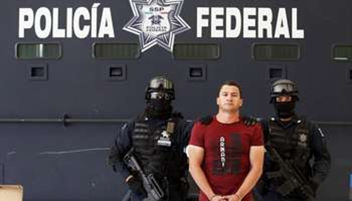 Le chef présumé du cartel de Gente Nueva après son arrestation le 4 février 2012. © Edgard Garrido/Reuters