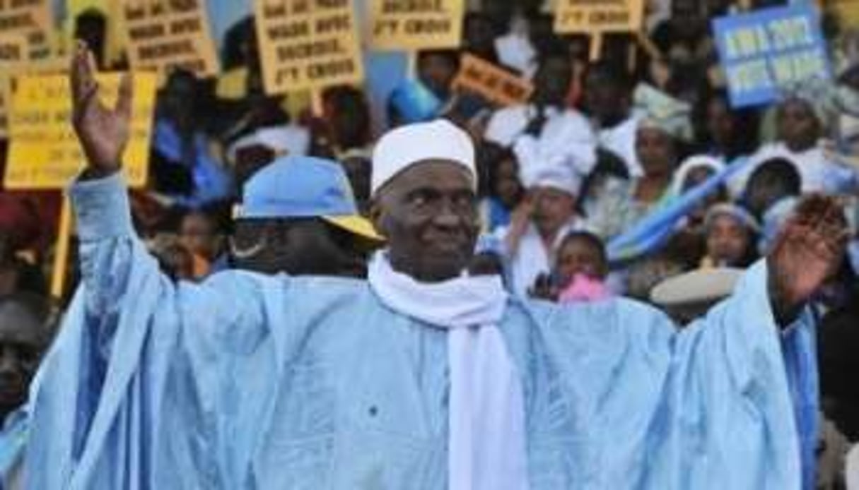 Abdoulaye Wade ne doute pas une seconde de sa victoire au premier tour de la présidentielle. © AFP