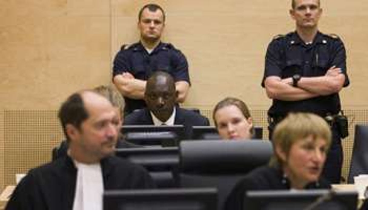 Thomas Lubanga devant la Cour pénale internationale à La Haye le 25 août 2011. © AFP