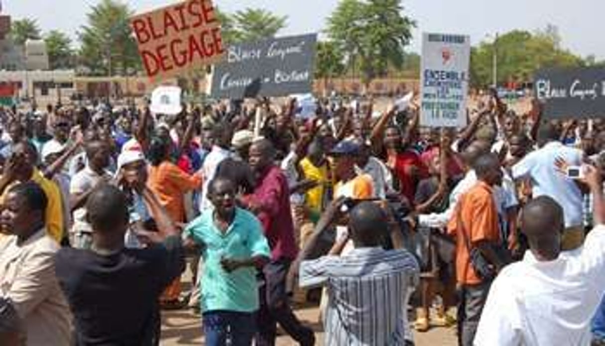 Manifestation à Ouagadougou le 30 avril 2011. © AFP