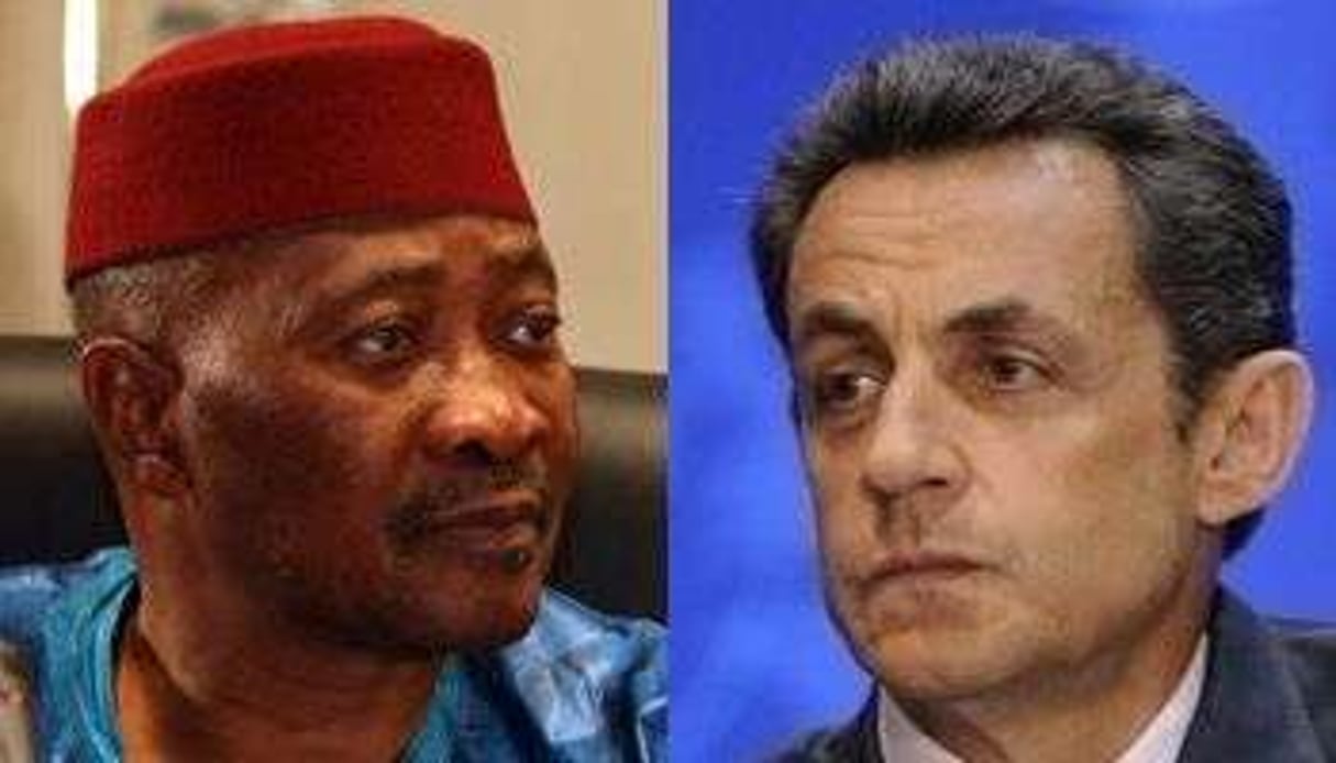Amadou Toumani Touré et Nicolas Sarkozy surmonteront-ils les tensions entre leurs pays ? © AFP/Montage J.A.