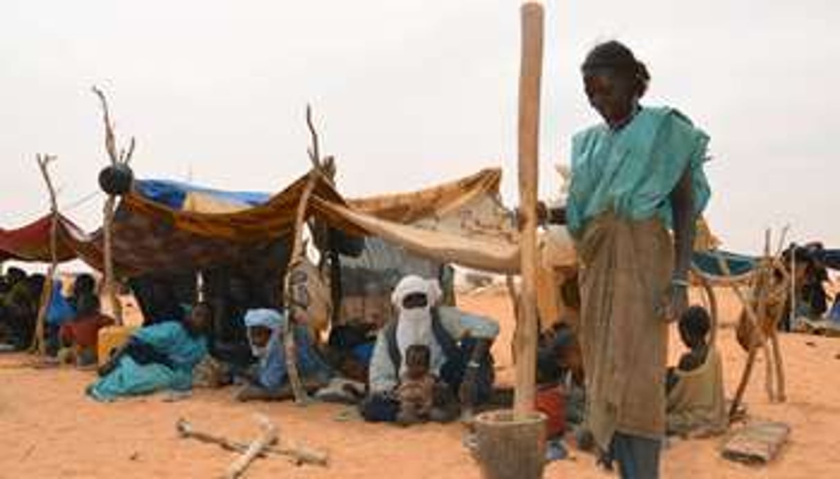 Un camp de réfugiés maliens dans l’ouest du Niger, le 4 février 2012. © AFP