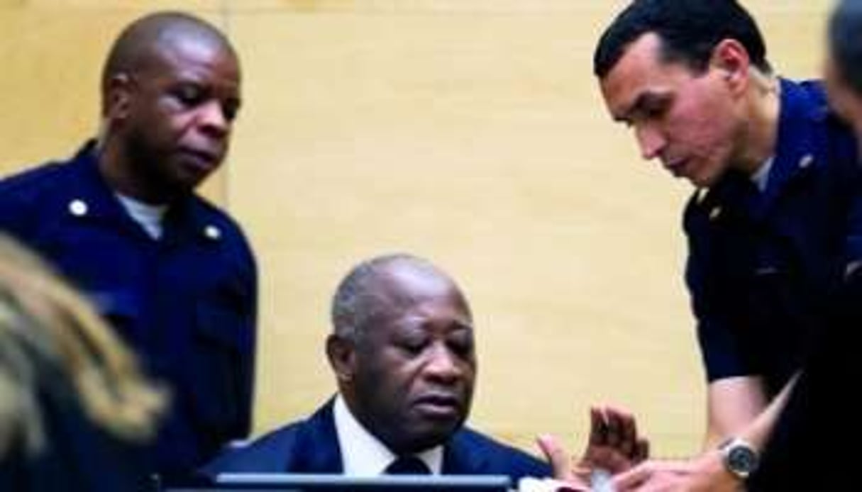 Laurent Gbagbo lors de sa première comparution devant la CPI, le 5 décembre 2012. © Peter Dejong/Pool/Reuters