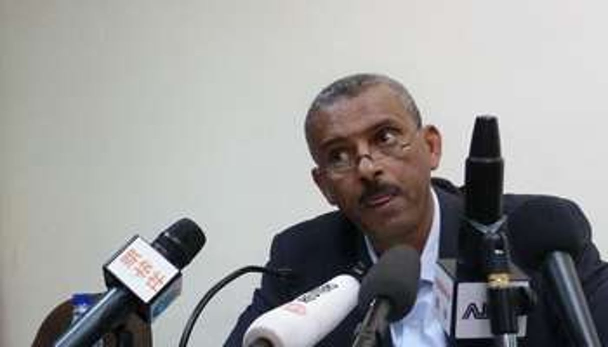 Le porte-parole du gouvernement éthiopien, Shimeles Kemal, le 15 mars 2012 à Addis-Abeba. © Jenny Vaughan/AFP