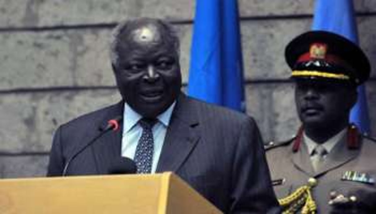 Le kenyan président Mwai Kibaki le 9 septembre 2011 à Nairobi. © AFP