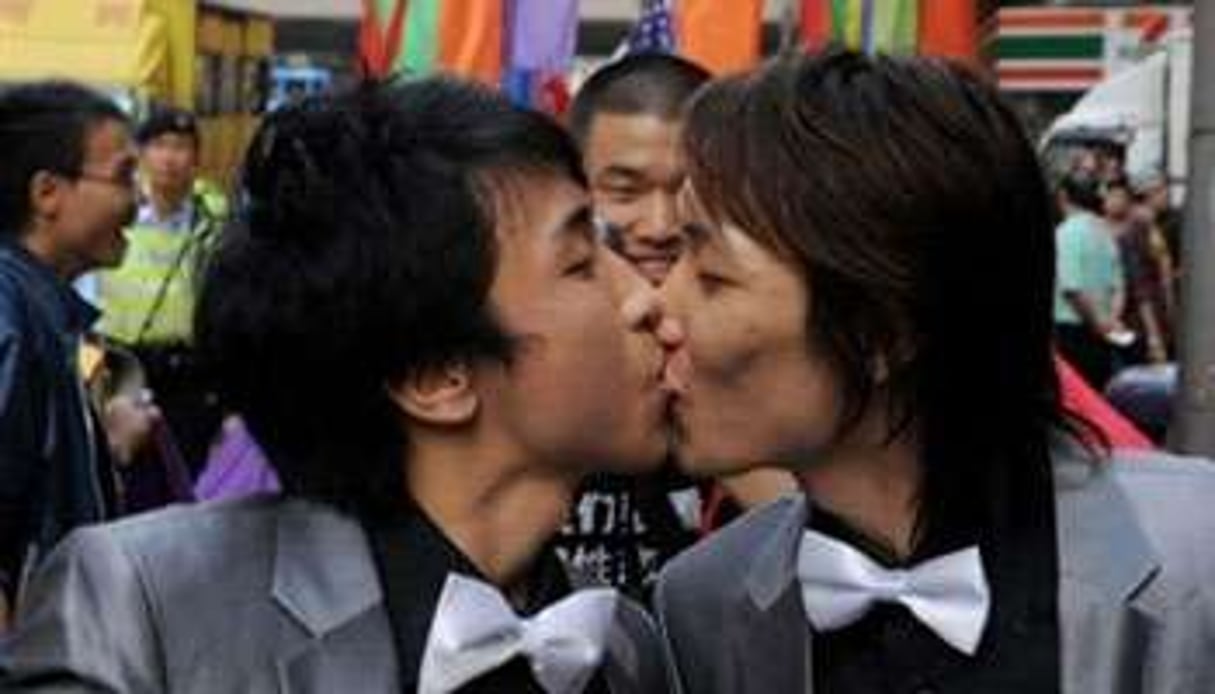 L’homosexualité est un sujet difficile à aborder en Chine. © Cheung Ka Chun/Archives/AFP