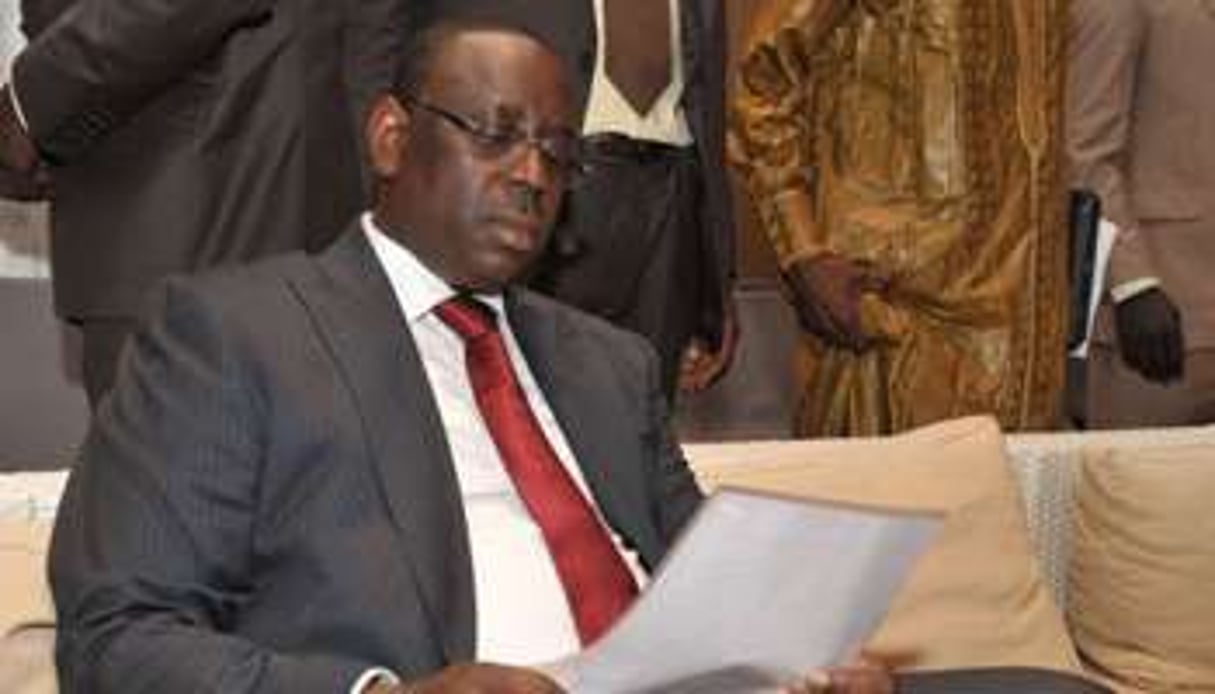 Nouveau président sénégalais, Macky Sall doit en principe prendre ses fonctions le 3 avril. © Seyllou/AFP