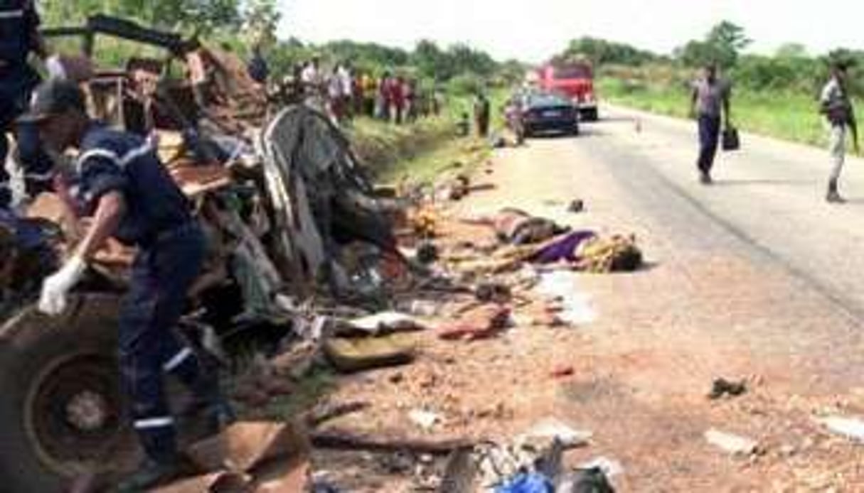 La collision des deux cars a fait au moins 40 morts. © Fatai/AFP