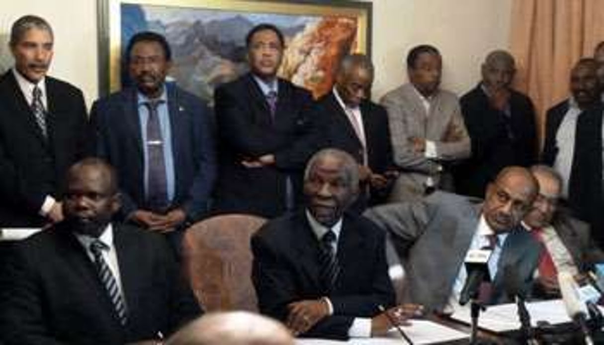 Le médiateur de l’Union africaine (UA) Thabo Mbeki à Addis Ababa le 13 mars 2012. © AFP