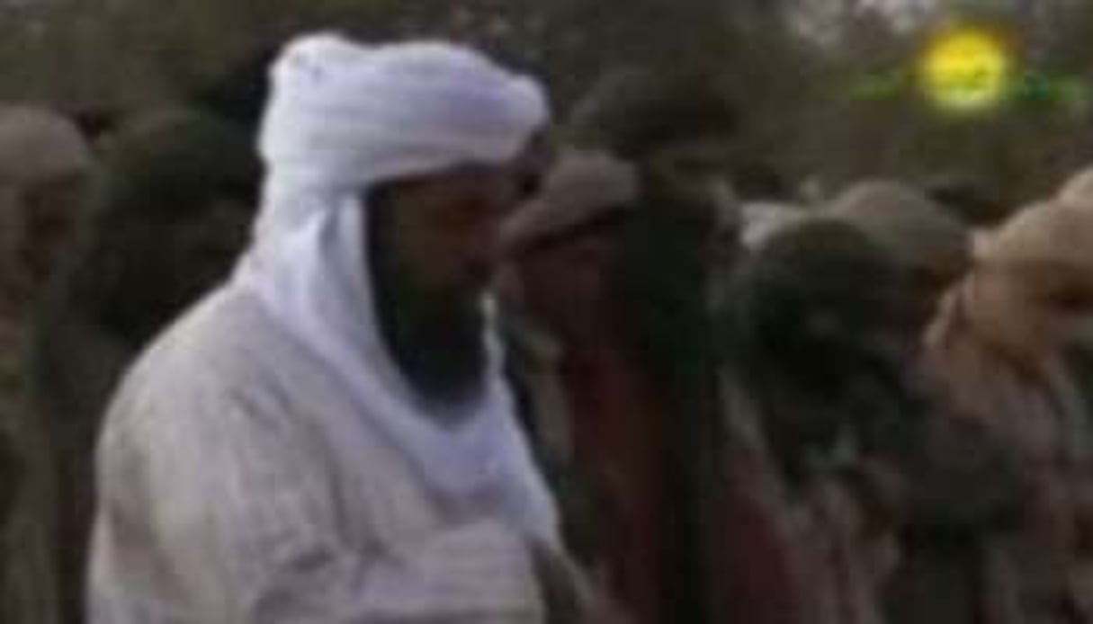Capture de vidéo représentant Iyad Ag Ghali, leader du groupe Ansar dine. © Youtube