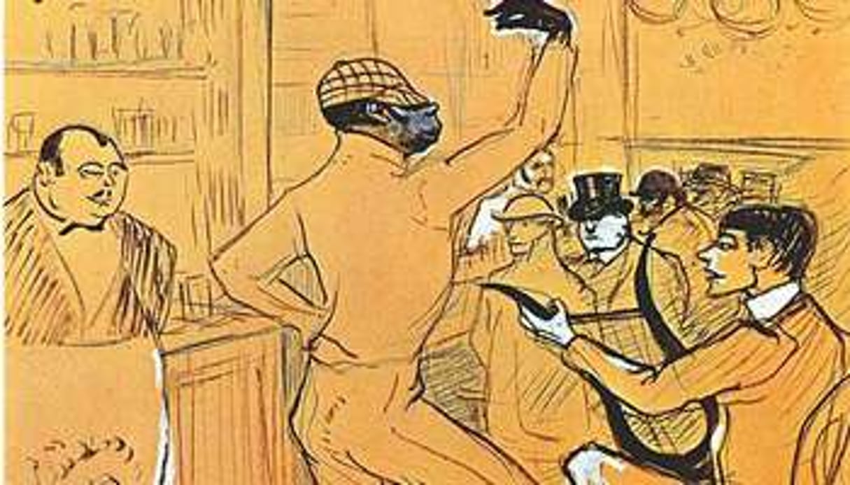 Chocolat dansant, tableau de Lautrec (1896) représentant le célèbre clown noir Rafael Padilla. © D.R