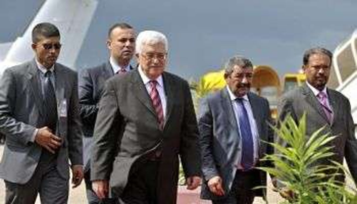 Mahmoud Abbas le 18 avril 2012 aux Maldives © AFP