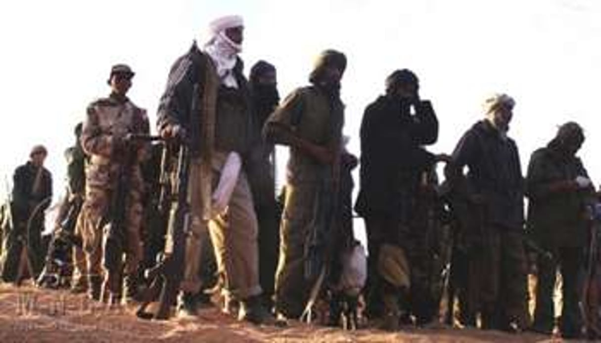 Des soldats du groupe islamiste Ansar Eddine. © AFP