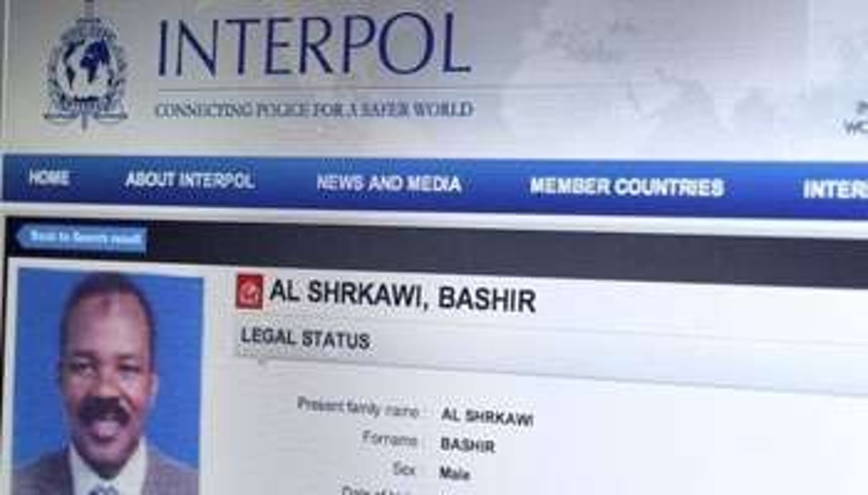 Béchir Salah Béchir, ici désigné sous un autre nom, est visé par une notice rouge d’Interpol © AFP