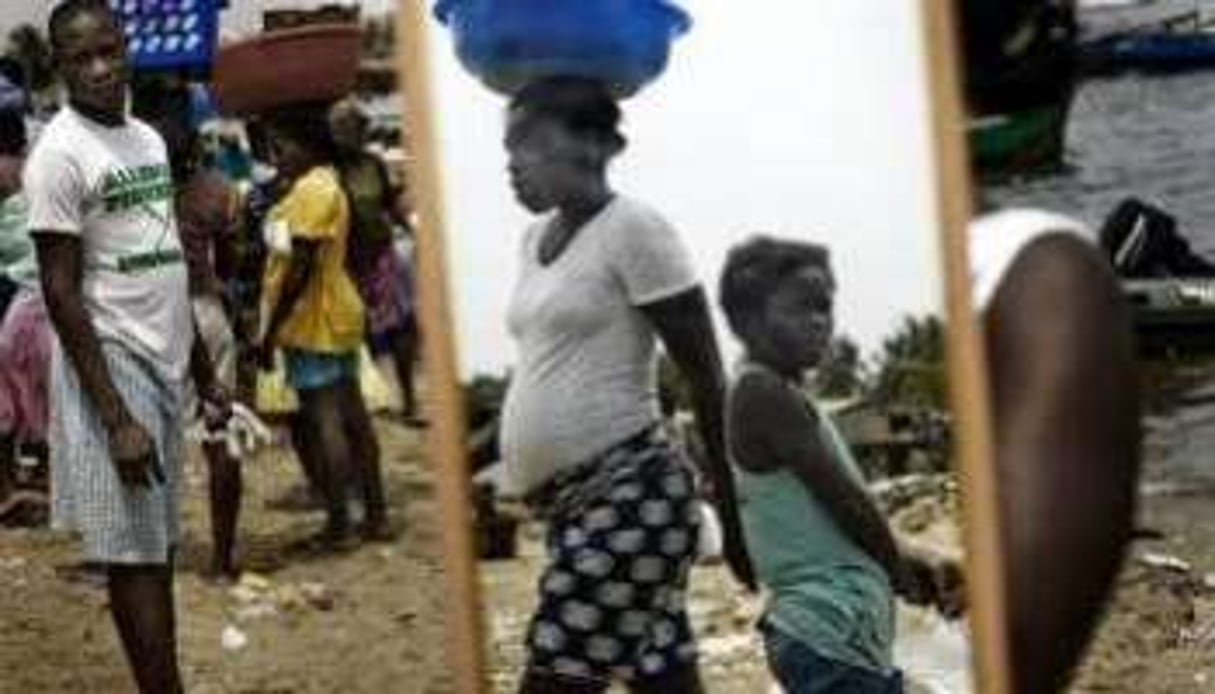 Janis Otsiemi trouve le ton exact pour rendre l’ambiance des bas-fonds de Libreville. © AFP
