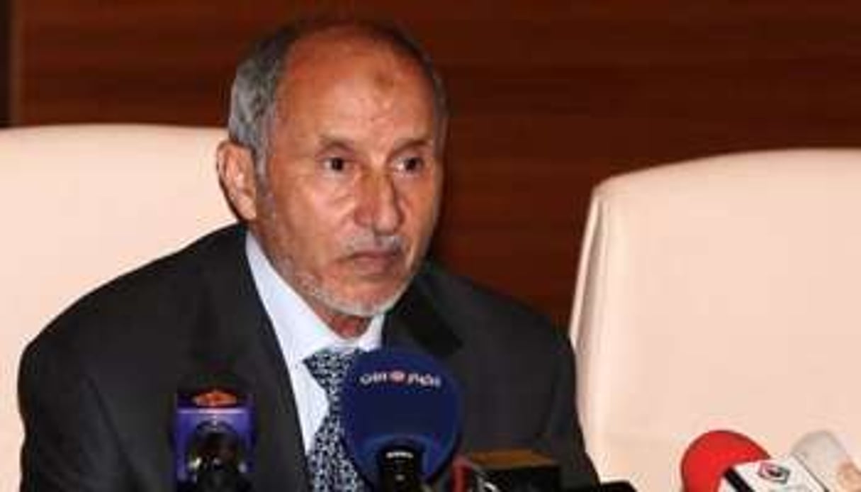Le président du CNT libyen, Mustapha Abdeljalil, le 2 mai à Tripoli. © AFP