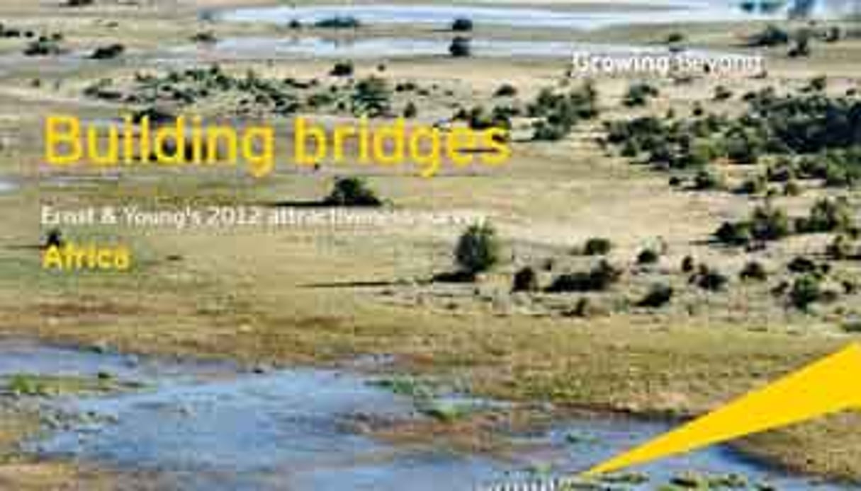 La couverture du dernier rapport d’Ernst & Young sur l’attractivité de l’Afrique. © Ernst & Young