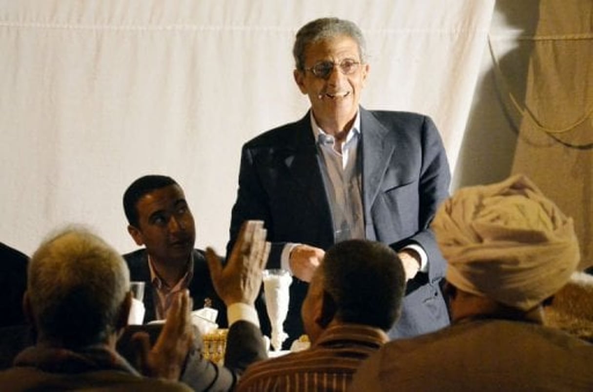 Egypte: en campagne pour la présidence, Amr Moussa veut oublier sa période Moubarak © AFP