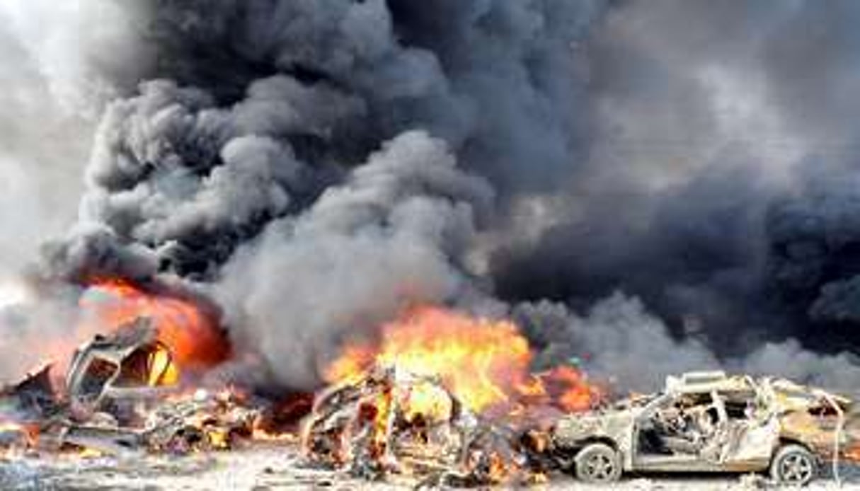 Le double attentat de Damas, le 10 mai. © AFP