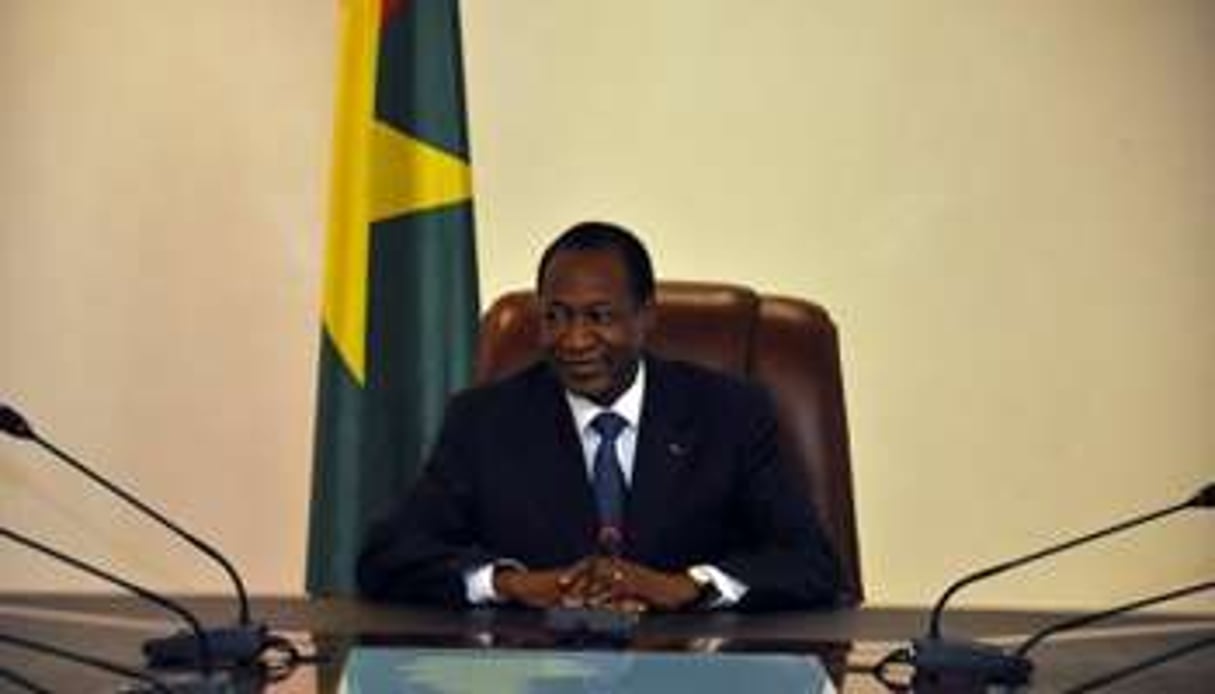 Le président burkinabè Blaise Compaoré est médiateur pour l’Afrique de l’Ouest. © AFP