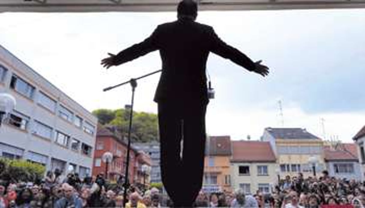 François Hollande en meeting en Moselle, le 4 mai. © Patrick Hertzog/AFP