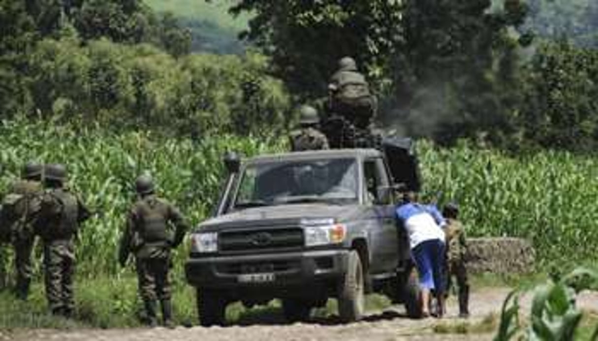 Des soldats congolais de la FARDC dans le Nord-Kivu, le 19 mai 2012. © AFP