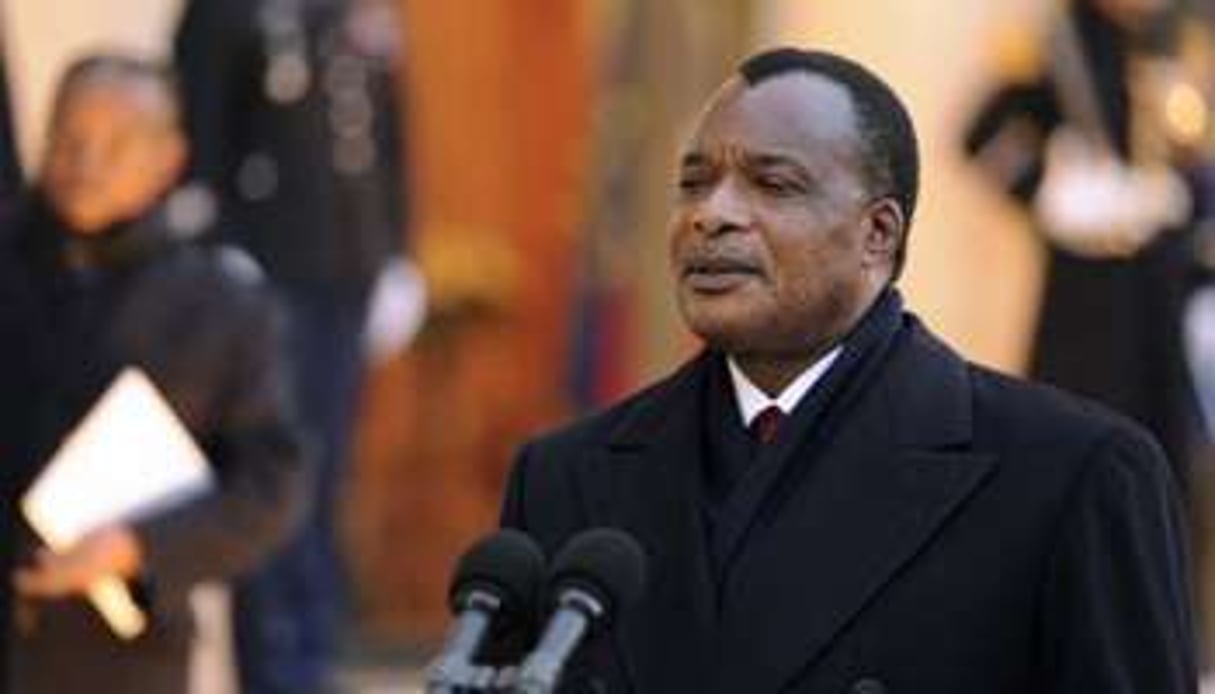 Le président congolais, le 8 février 2012, à Paris. © AFP
