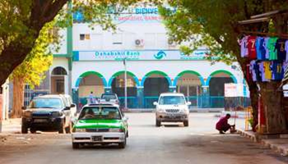 Dahabshil Bank International, l’un des quatre établissements islamiques de Djibouti. © Patrick Robert