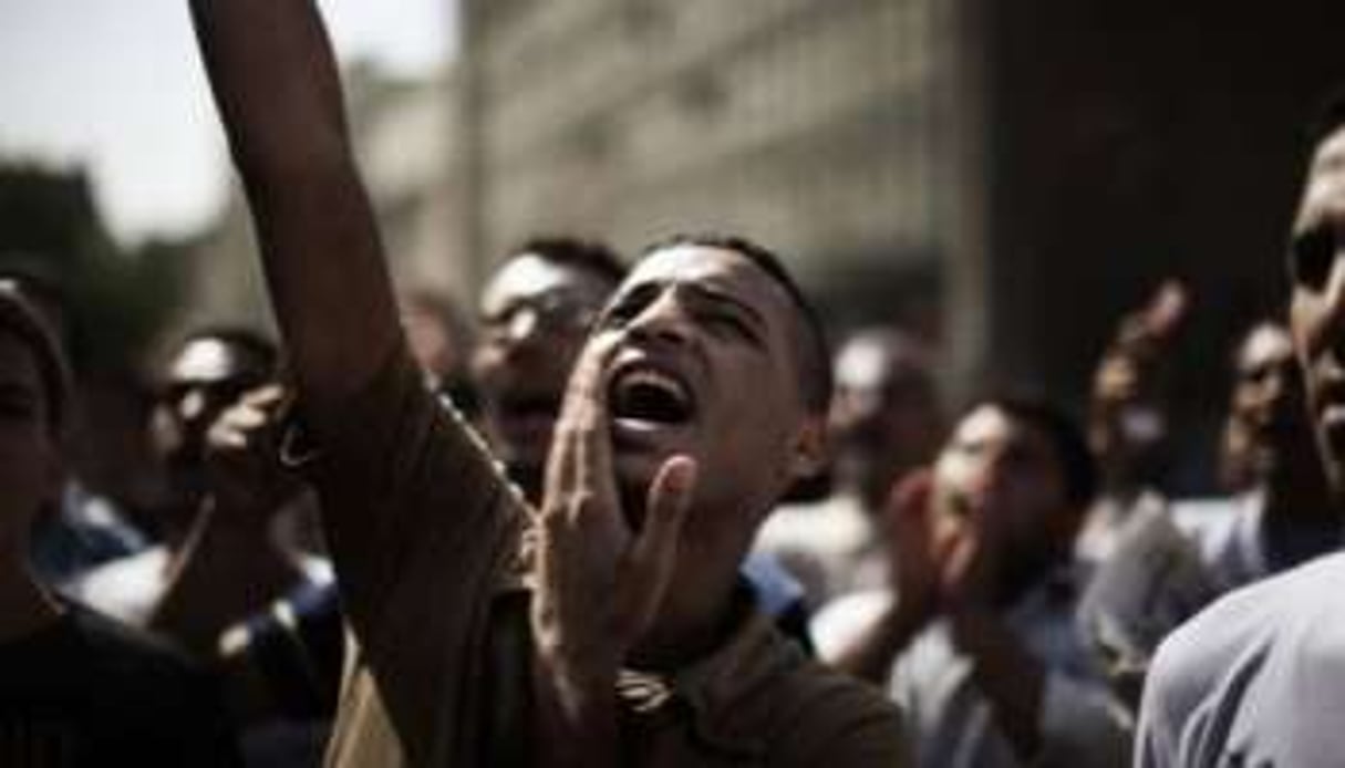 Un manifestant sur la place Tahrir le 3 juin 2012. © Marco Longari/AFP