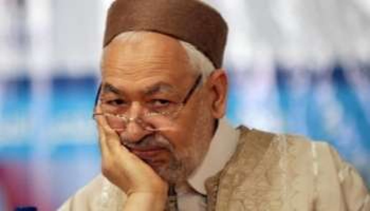 Le chef historique du parti islamiste Ennahda, Rached Ghannouchi le 3 juin 2012 à Tunis. © Fethi Belaid/AFP