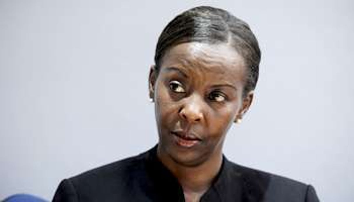 La chef de la diplomatie rwandaise, Louise Mushikiwabo, à Paris en septembre 2011. © Vincent Fournier/J.A.