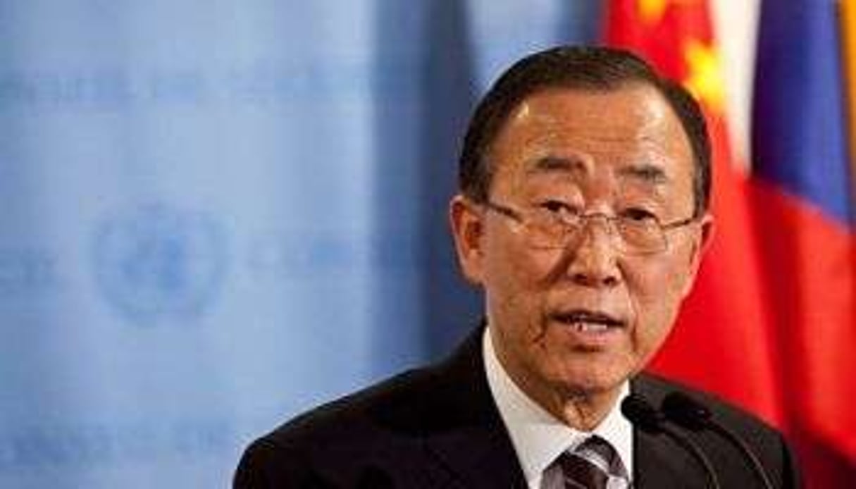 Le secrétaire général de l’ONU Ban Ki-moon, le 8 juin 2012 à New York. © AFP