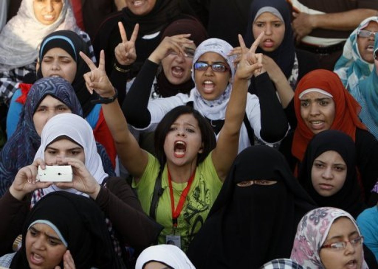 Egypte: une manifestation de femmes attaquée place Tahrir, au Caire © AFP