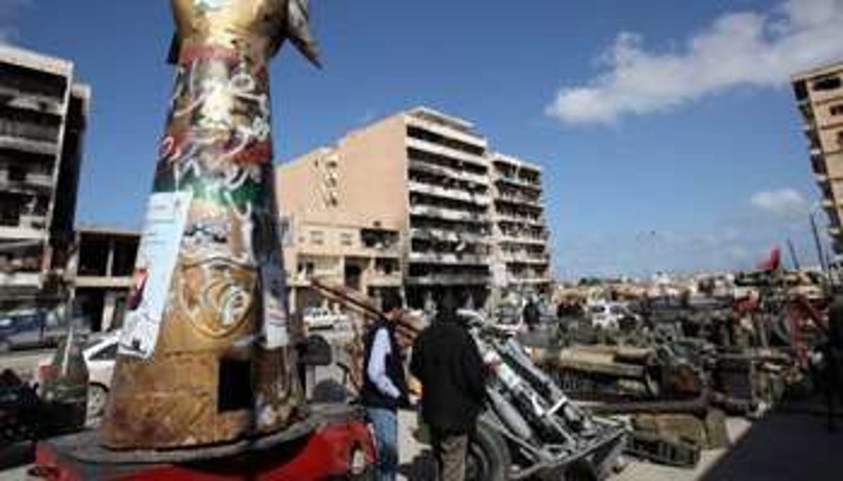 La ville de Misrata lors du premier anniversaire de l’insurrection libyenne, le 12 février 2012. © AFP