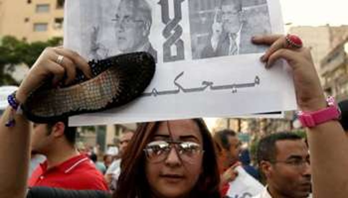 Une manifestante le 15 juin 2012, au Caire. © AFP