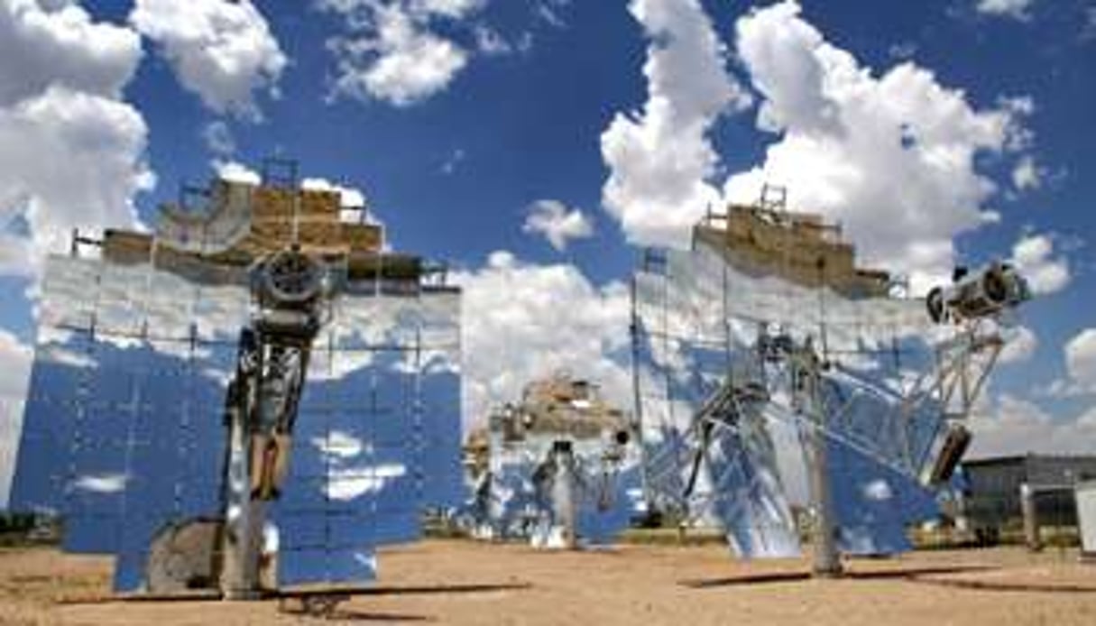 L’énergie solaire issue du désert pourrait alimenter l’Europe en électricité. © AFP