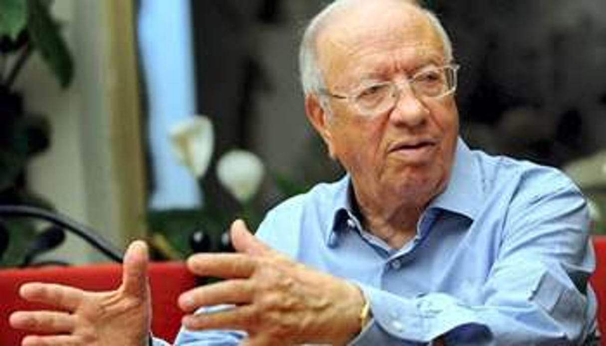 Beji Caïd Essebsi a dirigé la transition révolutionnaire de février à octobre 2011. © AFP