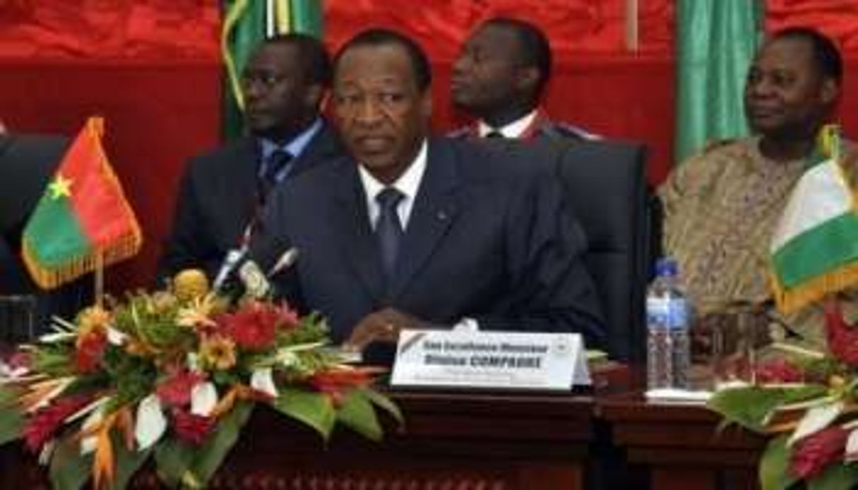 Le président du Burkina Faso, Blaise Compaoré, à OUagadougou le 7 juillet 2012. © AFP