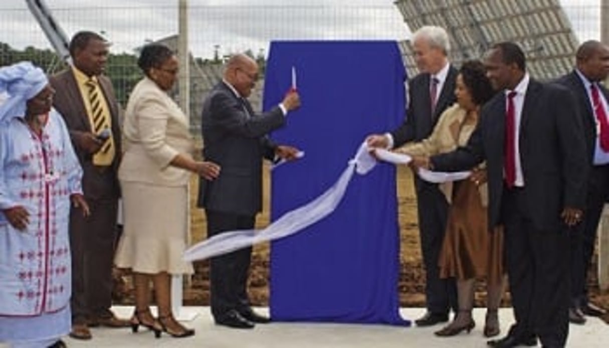 La première unité sud-africaine de Soitec a été inaugurée en décembre 2011 par Jacob Zuma. © Soitec