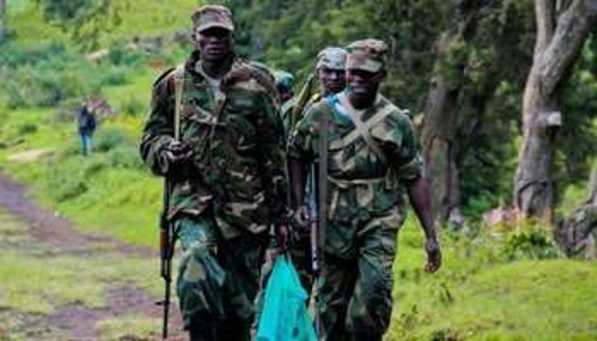 Des soldats du M23 en juin 2012 en RDC. © AFP