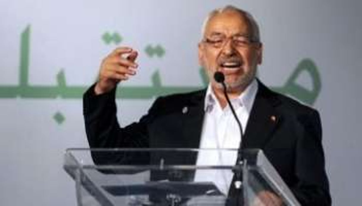 Le chef d’Ennahda Rached Ghannouchi le 12 juillet 2012 à Tunis. © Fethi Belaid/AFP