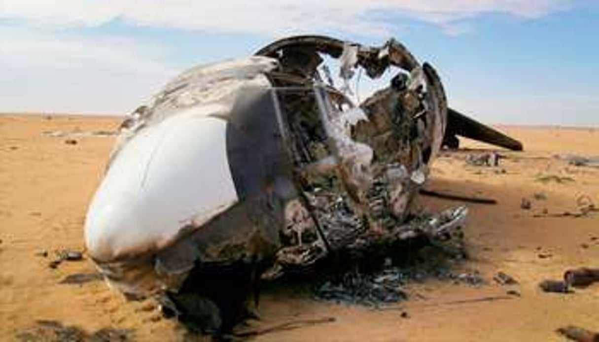 Le Boeing 727 surnommé « Air cocaïne s’est écrasé dans le Nord-Mali en 2009. © AFP