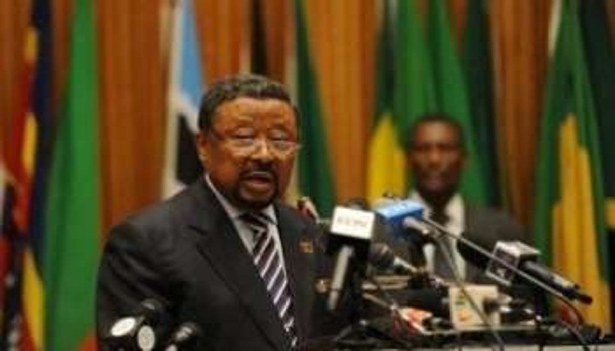 Le président de la Commission de l’Union africaine, Jean Ping, à Addis Abeba le 14 juillet 2012. © Simon Maina/AFP