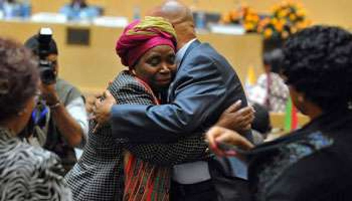 La nouvelle présidente de l’UA félicitée par son ex-mari Jacob Zuma. © AFP