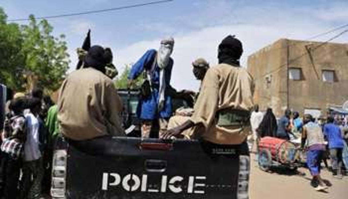 La police islamiste patrouille dans les rues de Gao, au Mali, le 16 juillet 2012. © AFP