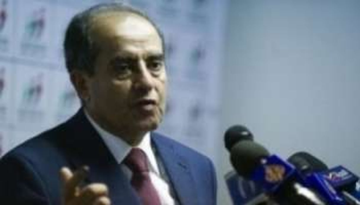 Mahmoud Jibril en conférence de presse, le 8 juillet 2012 à Tripoli. © Gianluigi Guercia/AFP