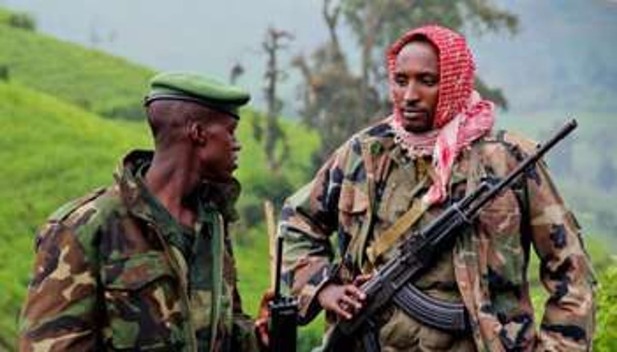 Des mutins du M23 sont stationnés à Bunagana, dans les collines du Nord-Kivu. © AFP