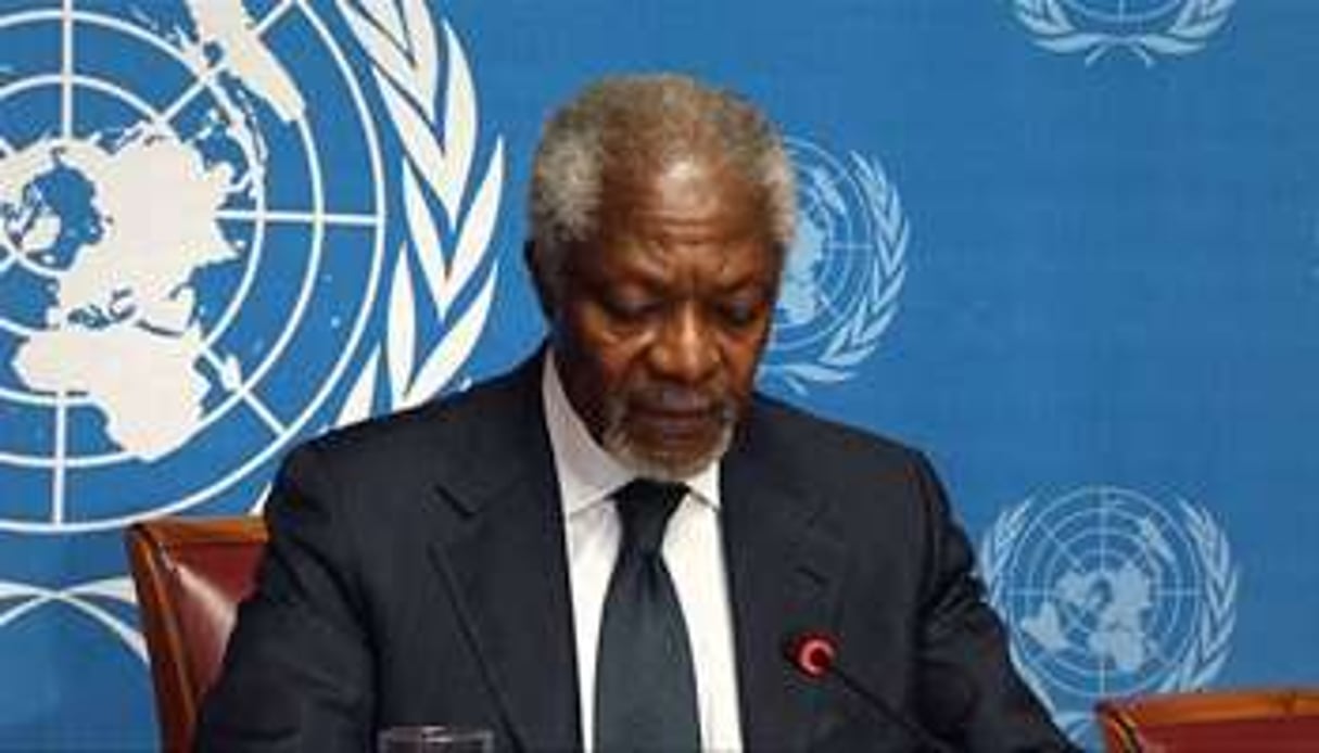 Koffi Annan ne renouvellera pas son mandat de médiateur de l’ONU. © AFP