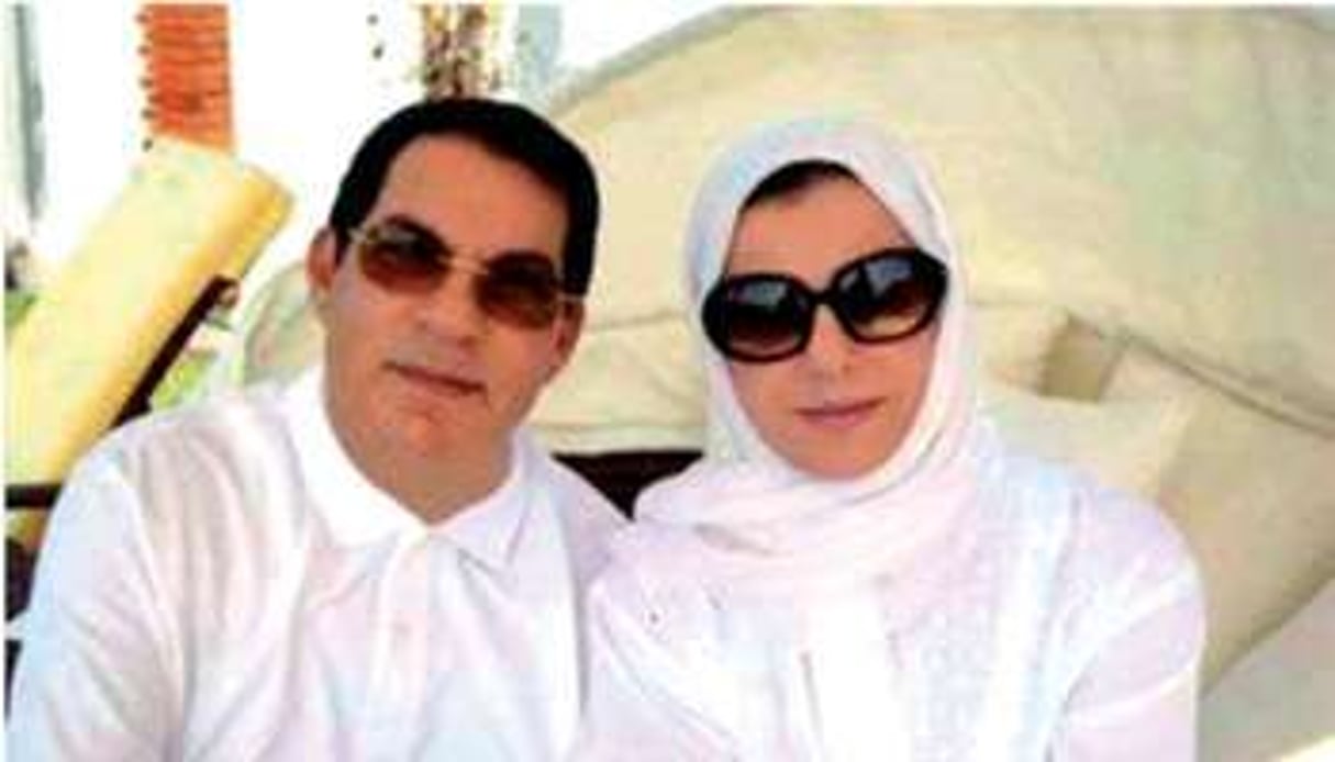 Zine El-Abidine Ben Ali et son épouse Leïla Trabelsi, en Arabie Saoudite. © DR